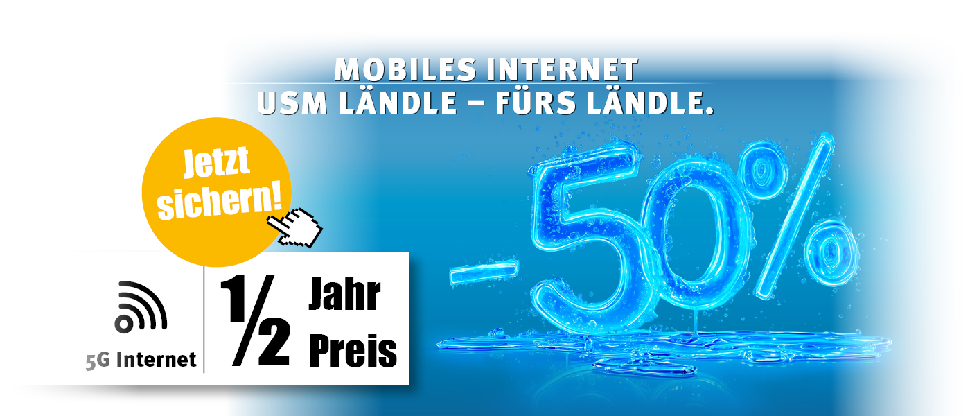 2508_5g_cube_Banner3 Mobiles Internet. Halber Preis - volle Power.